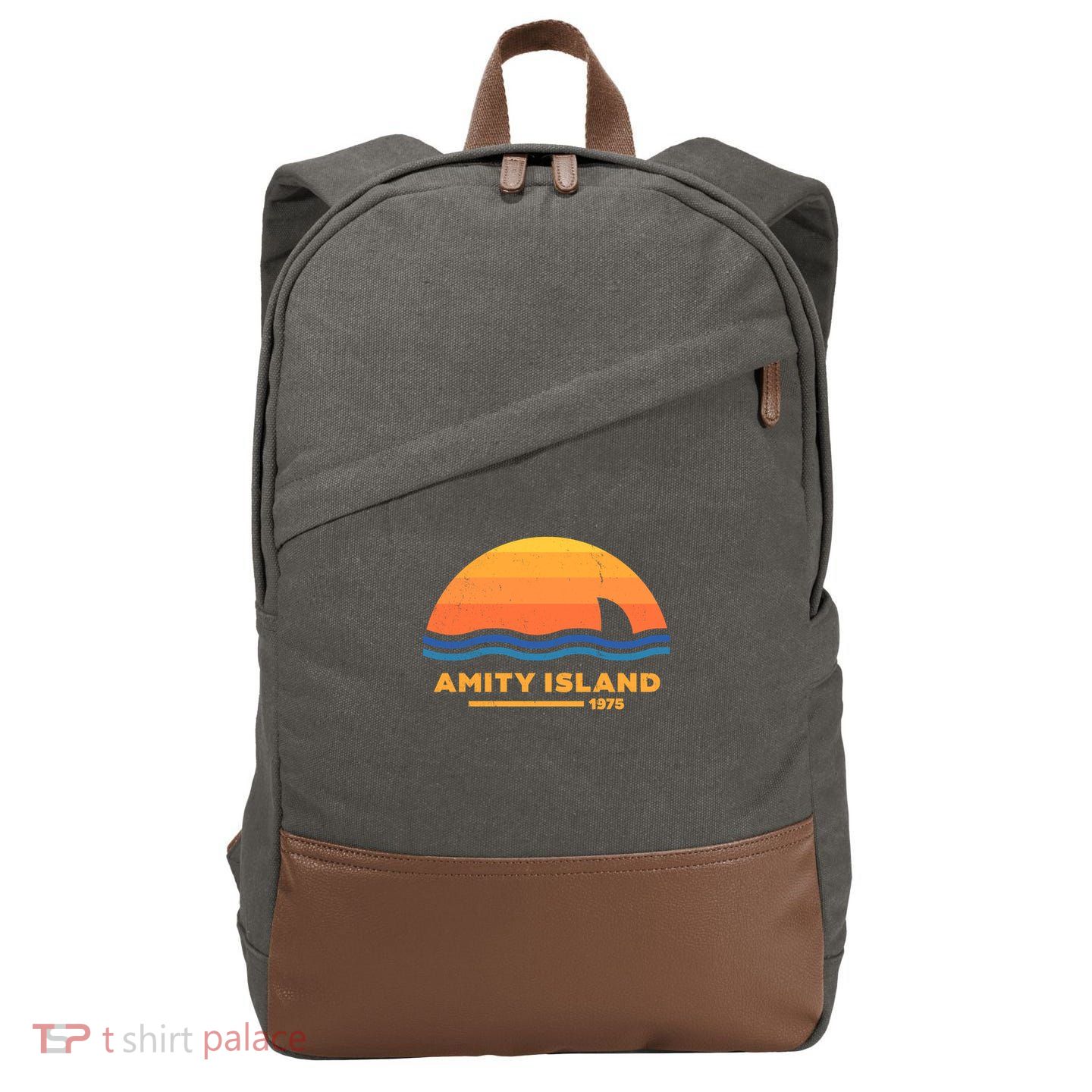 Amity Island 1975 Cotton Canvas Backpack