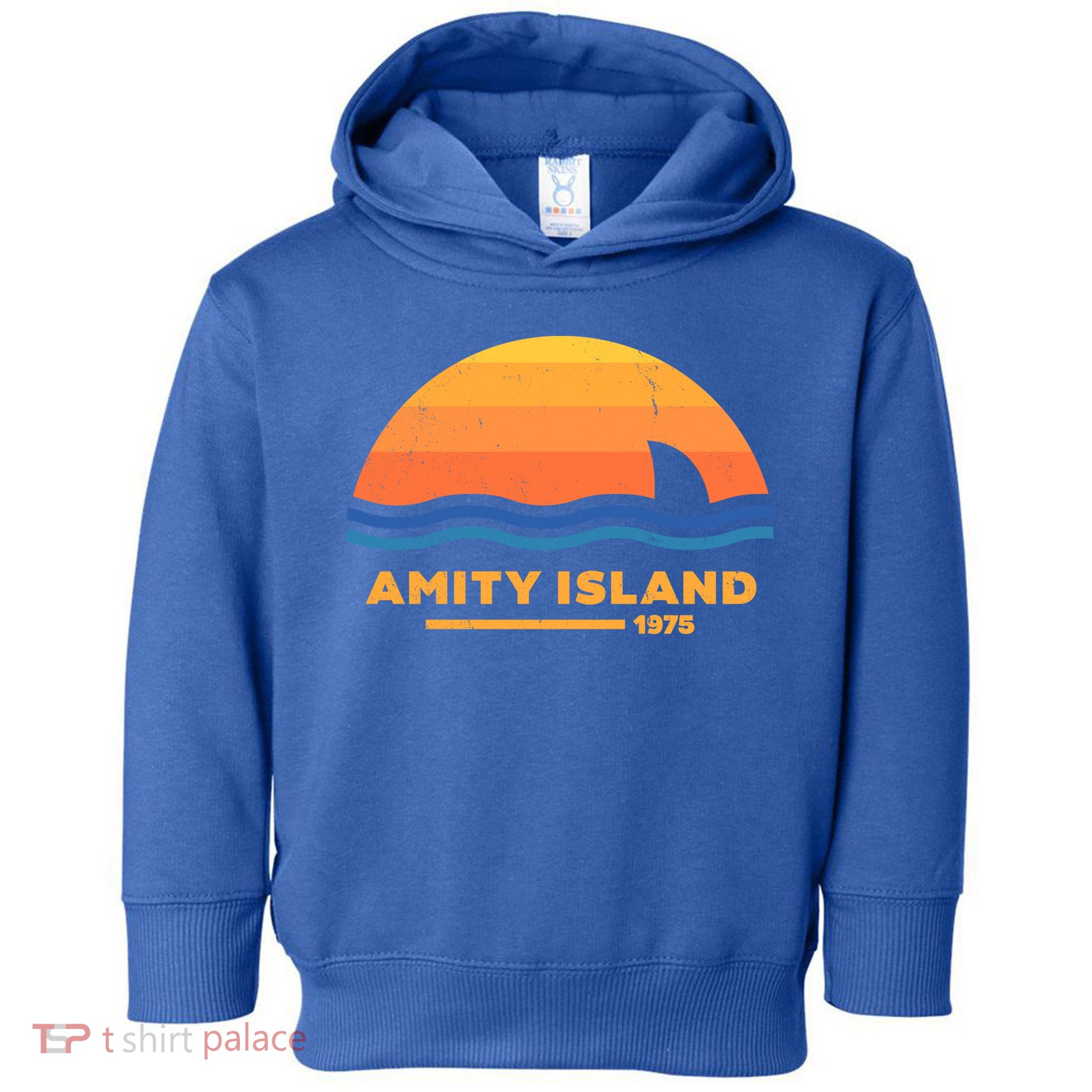 Amity Island 1975 Retro Sunset Movie Vintage Toddler Hoodie