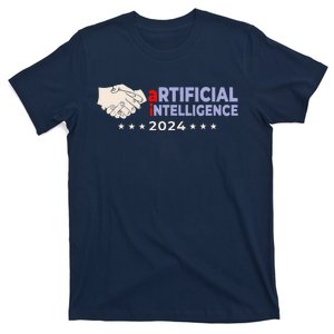 Artificial Intelligence 2024! Presidential Election Ai Funny T-Shirt