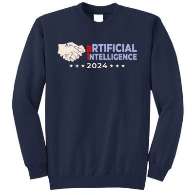 Artificial Intelligence 2024! Presidential Election Ai Funny Tall Sweatshirt