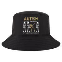 Autism It's A Different Ability Funny Dabbing Skeleton Gifts Cool Comfort Performance Bucket Hat