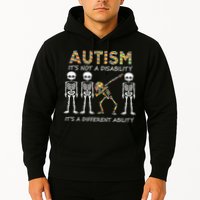 Autism It's A Different Ability Funny Dabbing Skeleton Gifts Hoodie