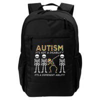 Autism It's A Different Ability Funny Dabbing Skeleton Gifts Backpack