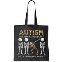 Autism It's A Different Ability Funny Dabbing Skeleton Gifts Bag