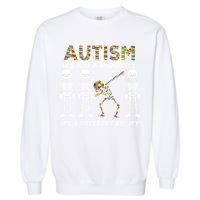 Autism It's A Different Ability Funny Dabbing Skeleton Gifts Garment-Dyed Sweatshirt