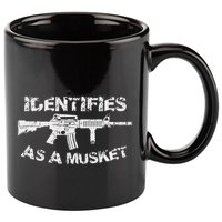 Ar15 Identifies As A Musket Pro Gun Anti Liberal Gift 2a 11oz C Handle Ceramic Mug
