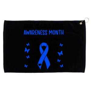 April Is Abuse Awareness Month Abuse Prevention Gift Grommeted Golf Towel