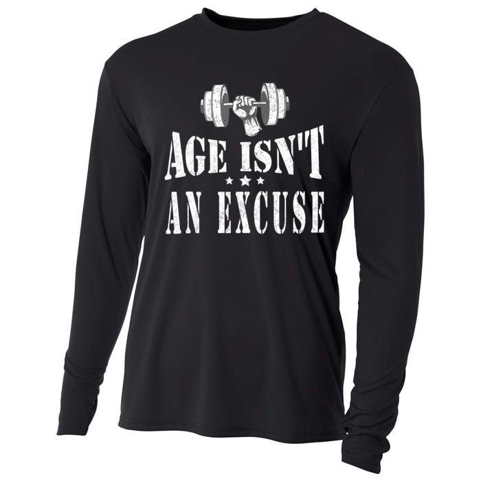 Age IsnT An Excuse Workout Fitness Motivation Cooling Performance Long Sleeve Crew