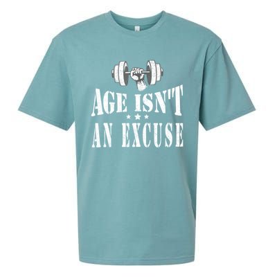 Age IsnT An Excuse Workout Fitness Motivation Sueded Cloud Jersey T-Shirt