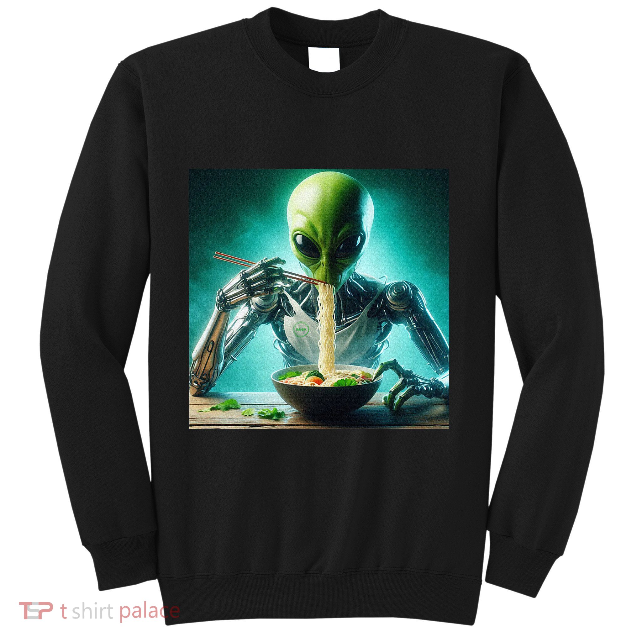 Artificial Intelligence Ai Alien Cross Noodles Gift Sweatshirt