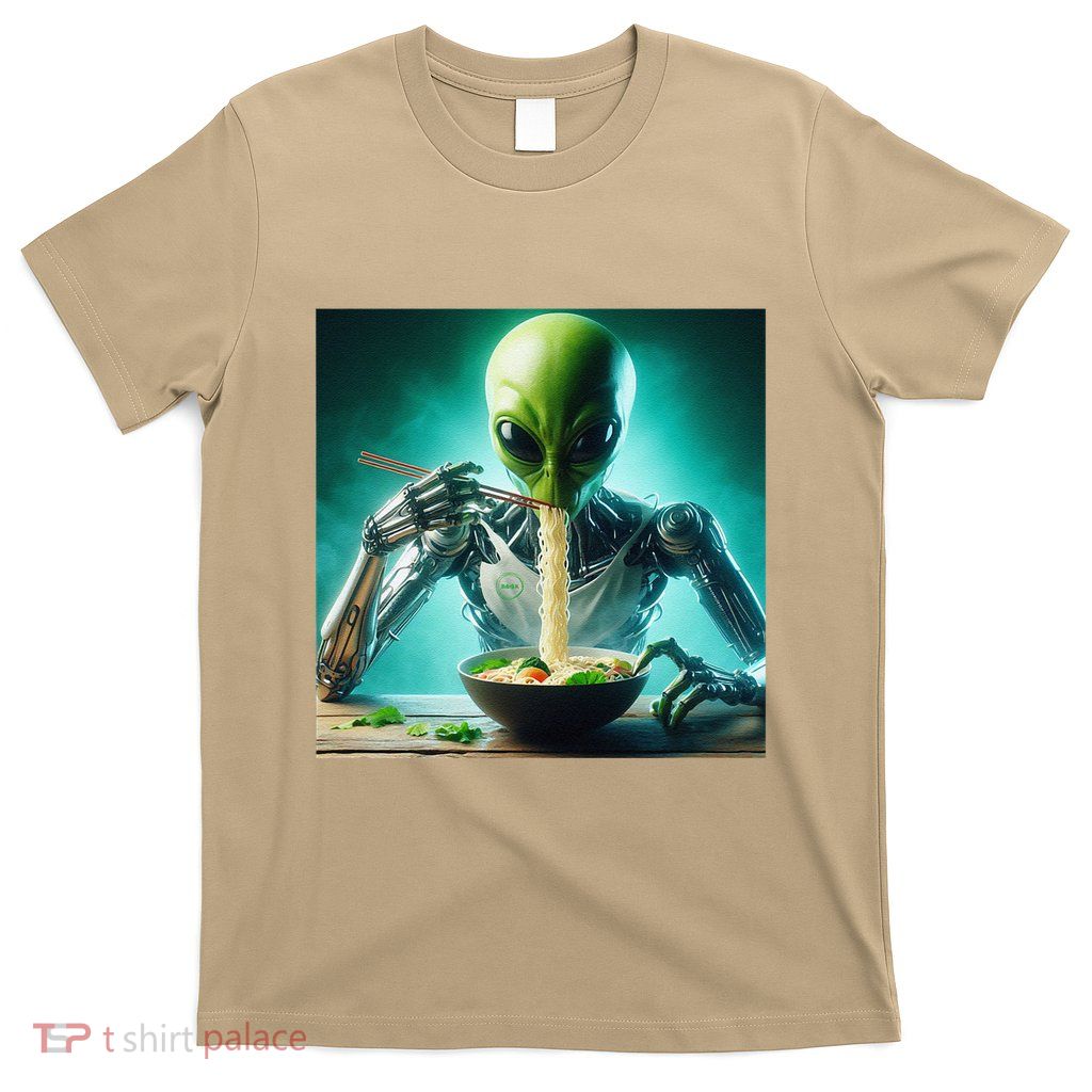 Artificial Intelligence Ai Alien Cross Noodles Gift T-Shirt
