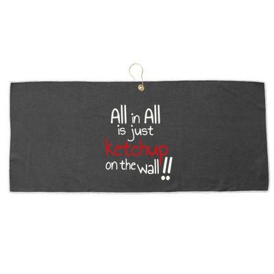 All In All Is Just On The Wall Quote Large Microfiber Waffle Golf Towel