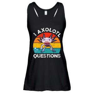 Axolotl I Axolotl Questions Retro Cute Axolotl Ladies Essential Flowy Tank