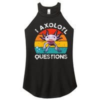 Axolotl I Axolotl Questions Retro Cute Axolotl Women's Perfect Tri Rocker Tank