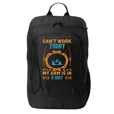 Arm In A Cast Fishing City Backpack