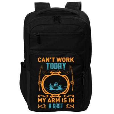 Arm In A Cast Fishing Impact Tech Backpack