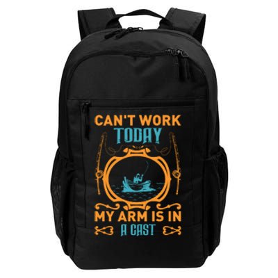 Arm In A Cast Fishing Daily Commute Backpack