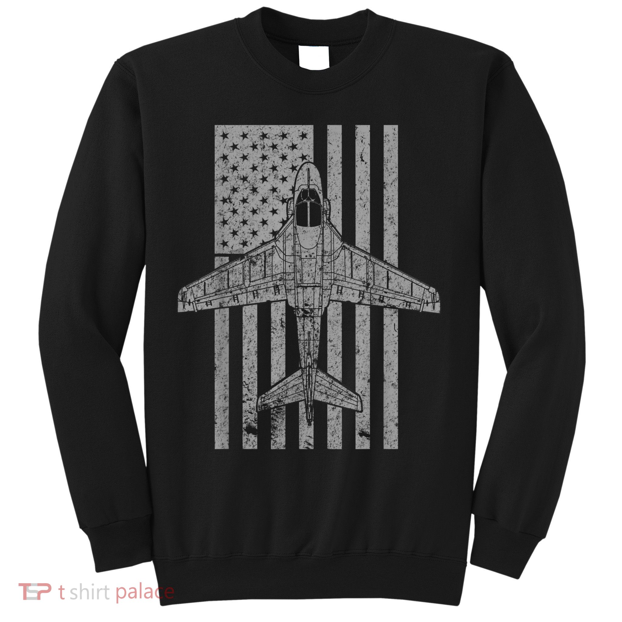 A6 Intruder A6 Jet Airplane Vintage Flag Sweatshirt