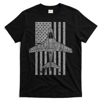 A6 Intruder A6 Jet Airplane Vintage Flag T-Shirt