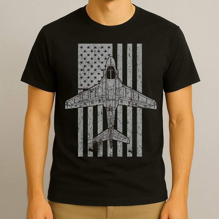 A6 Intruder A6 Jet Airplane Vintage Flag T-Shirt