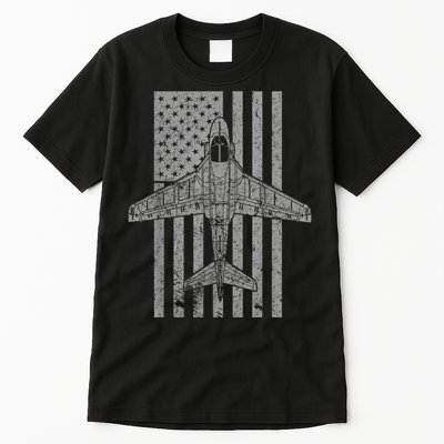 A6 Intruder A6 Jet Airplane Vintage Flag Tall T-Shirt