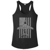 A6 Intruder A6 Jet Airplane Vintage Flag Ladies PosiCharge Competitor Racerback Tank