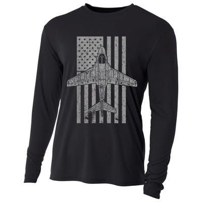 A6 Intruder A6 Jet Airplane Vintage Flag Cooling Performance Long Sleeve Crew