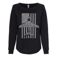 A6 Intruder A6 Jet Airplane Vintage Flag Womens California Wash Sweatshirt