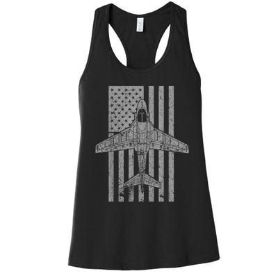 A6 Intruder A6 Jet Airplane Vintage Flag Women's Racerback Tank