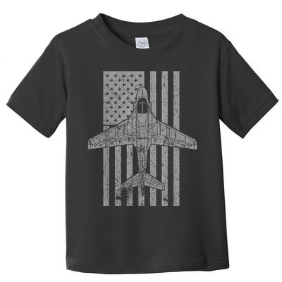 A6 Intruder A6 Jet Airplane Vintage Flag Toddler T-Shirt