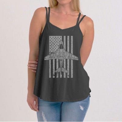 A6 Intruder A6 Jet Airplane Vintage Flag Women's Strappy Tank