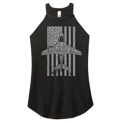 A6 Intruder A6 Jet Airplane Vintage Flag Women's Perfect Tri Rocker Tank