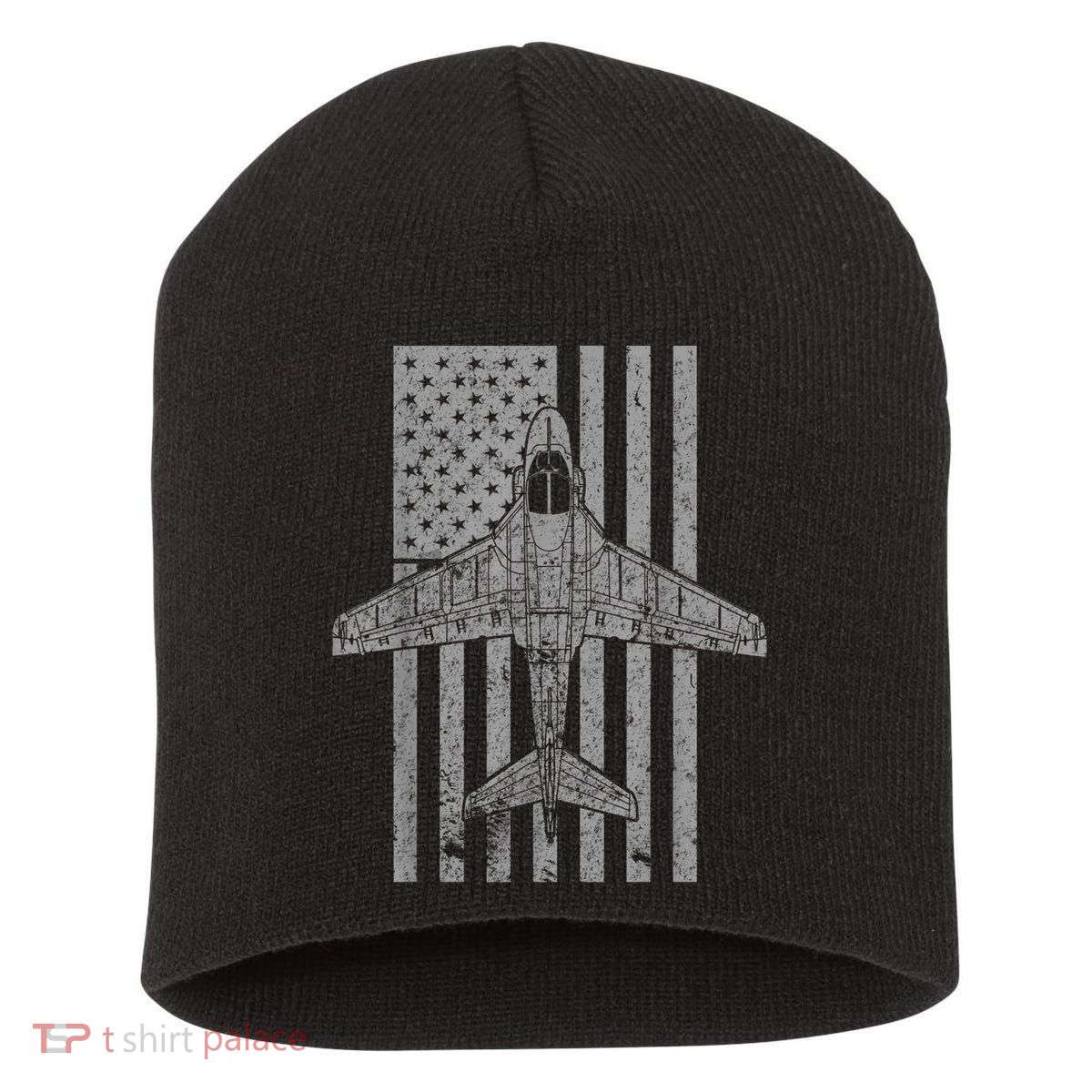 A6 Intruder A6 Jet Airplane Vintage Flag Short Acrylic Beanie