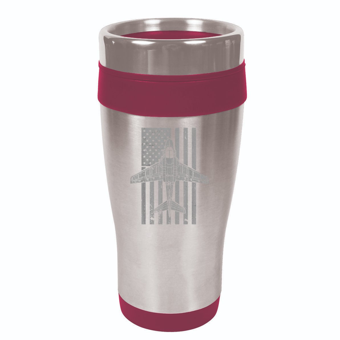 A6 Intruder A6 Jet Airplane Vintage Flag 16oz Travel Tumbler