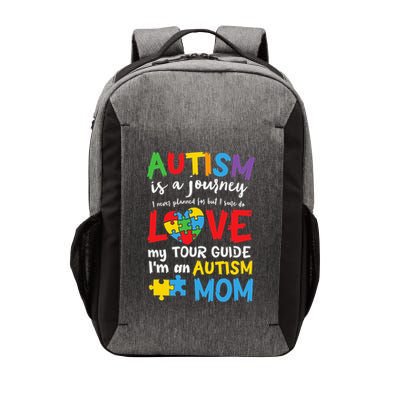 Autism is a Journey I'm an Autism Mom Vector Backpack