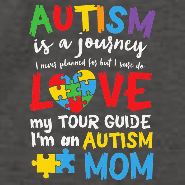 Autism is a Journey I'm an Autism Mom Vector Backpack