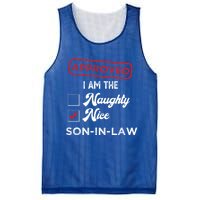 Approved I Am Nice Soninlaw Funny Christmas Xmas Gift Mesh Reversible Basketball Jersey Tank