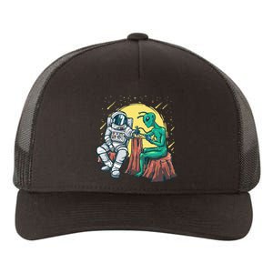 Alien Inking Astronaut Ink Funny Tattoo Artist Yupoong Adult 5-Panel Trucker Hat