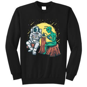 Alien Inking Astronaut Ink Funny Tattoo Artist Sweatshirt