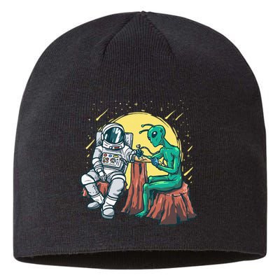 Alien Inking Astronaut Ink Funny Tattoo Artist Sustainable Beanie