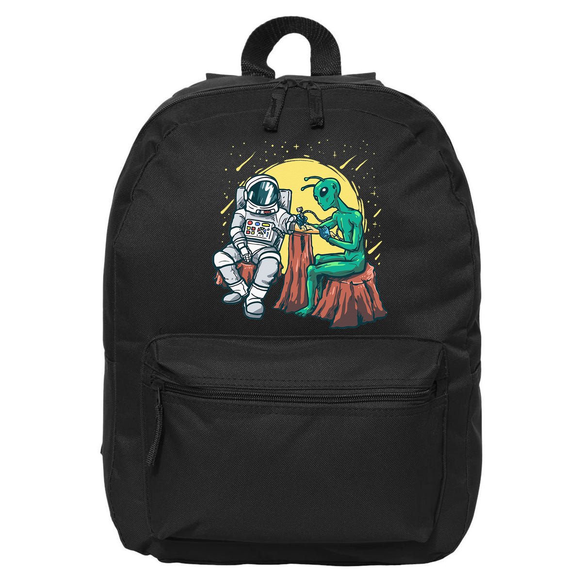 Alien Inking Astronaut Ink Funny Tattoo Artist 16 in Basic Backpack