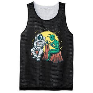 Alien Inking Astronaut Ink Funny Tattoo Artist Mesh Reversible Basketball Jersey Tank