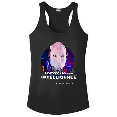 Artificial Intelligence Ladies PosiCharge Competitor Racerback Tank