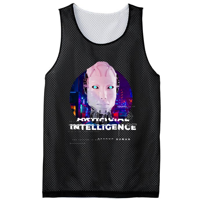 Artificial Intelligence Mesh Reversible Basketball Jersey Tank