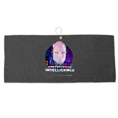Artificial Intelligence Large Microfiber Waffle Golf Towel