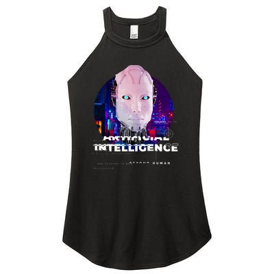 Artificial Intelligence Women's Perfect Tri Rocker Tank