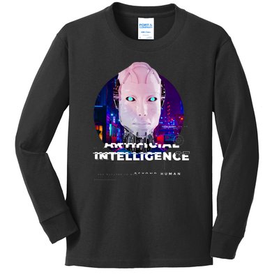 Artificial Intelligence Kids Long Sleeve Shirt