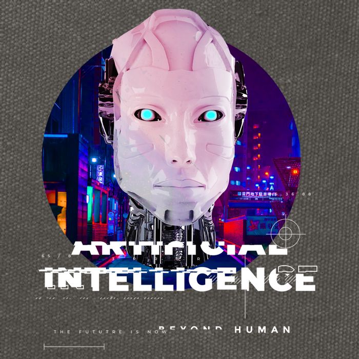 Artificial Intelligence Cotton Canvas Backpack