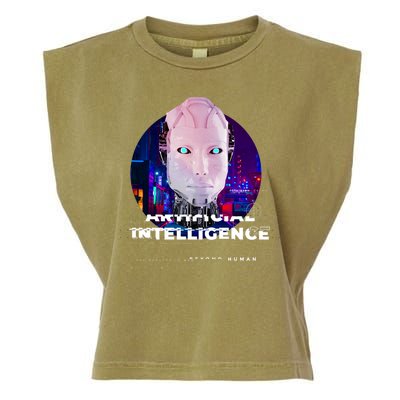 Artificial Intelligence Garment-Dyed Women's Muscle Tee