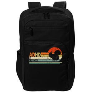 Adhd Is Awesome Cute Squirrel Impact Tech Backpack